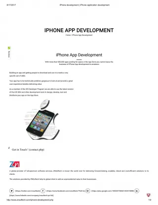 iPhone development | iPhone application development