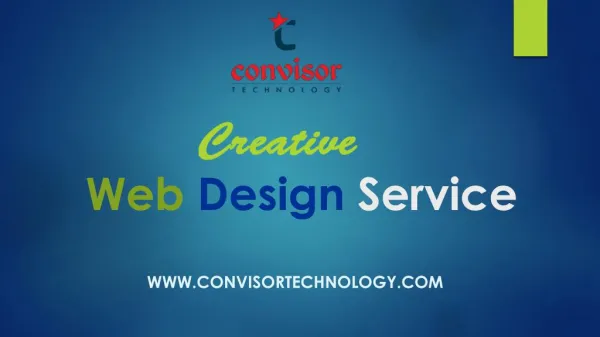 Creative Web Design Services - Convisor Technology