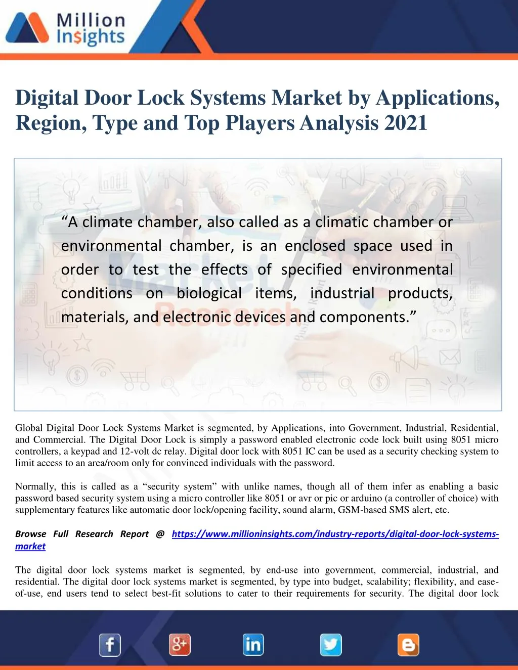 digital door lock systems market by applications