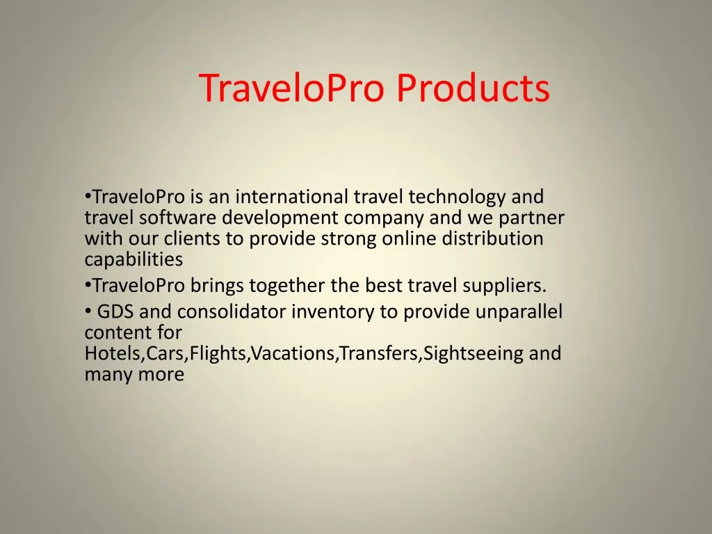 travelopro products