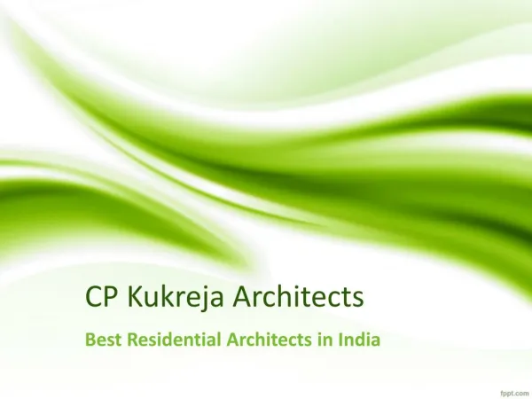 Best Residential Architects in India