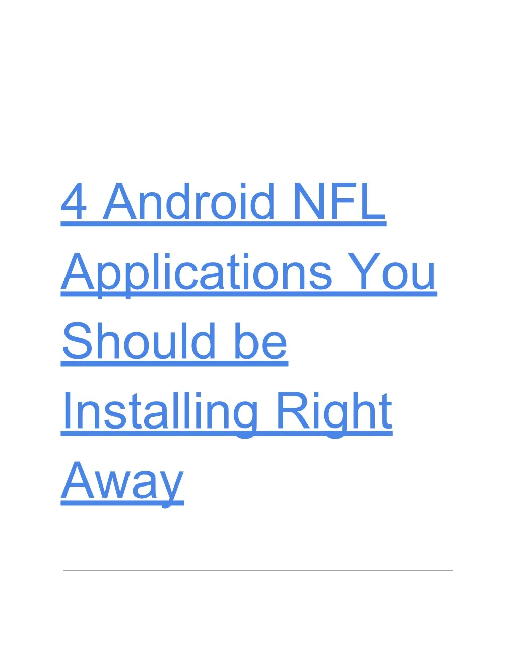 4 android nfl applications you should
