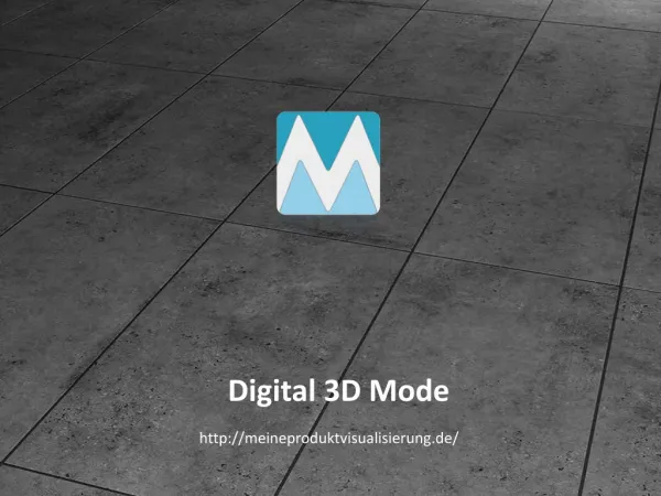 Digital 3D Mode - Meine Produktvisualisierung