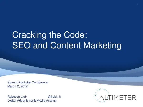 Cracking the Code: SEO & Content Marketing