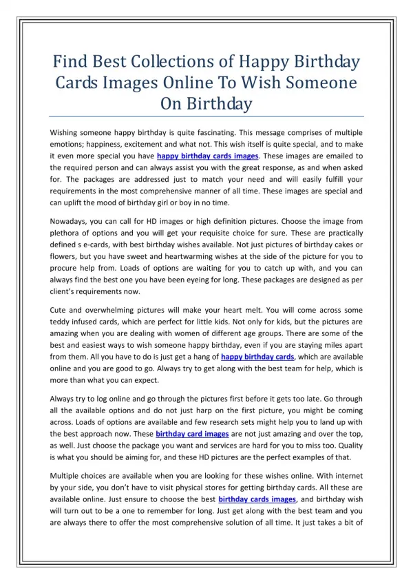 Find Best Collections of Happy Birthday Cards Images Online To Wish Someone On Birthday