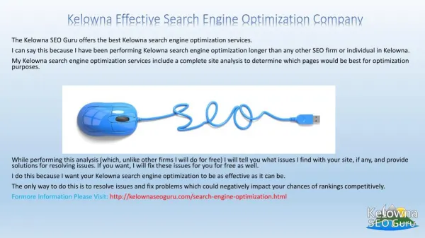 Kelowna Search Engine Optimization Agencies