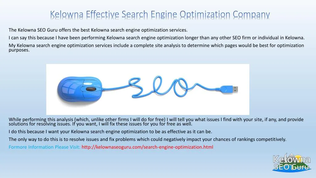 kelowna effective search engine optimization company