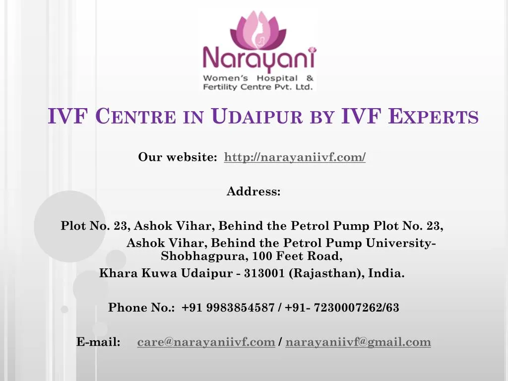 ivf centre in udaipur by ivf experts