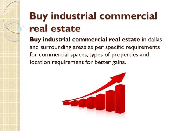 Buy industrial commercial real estate