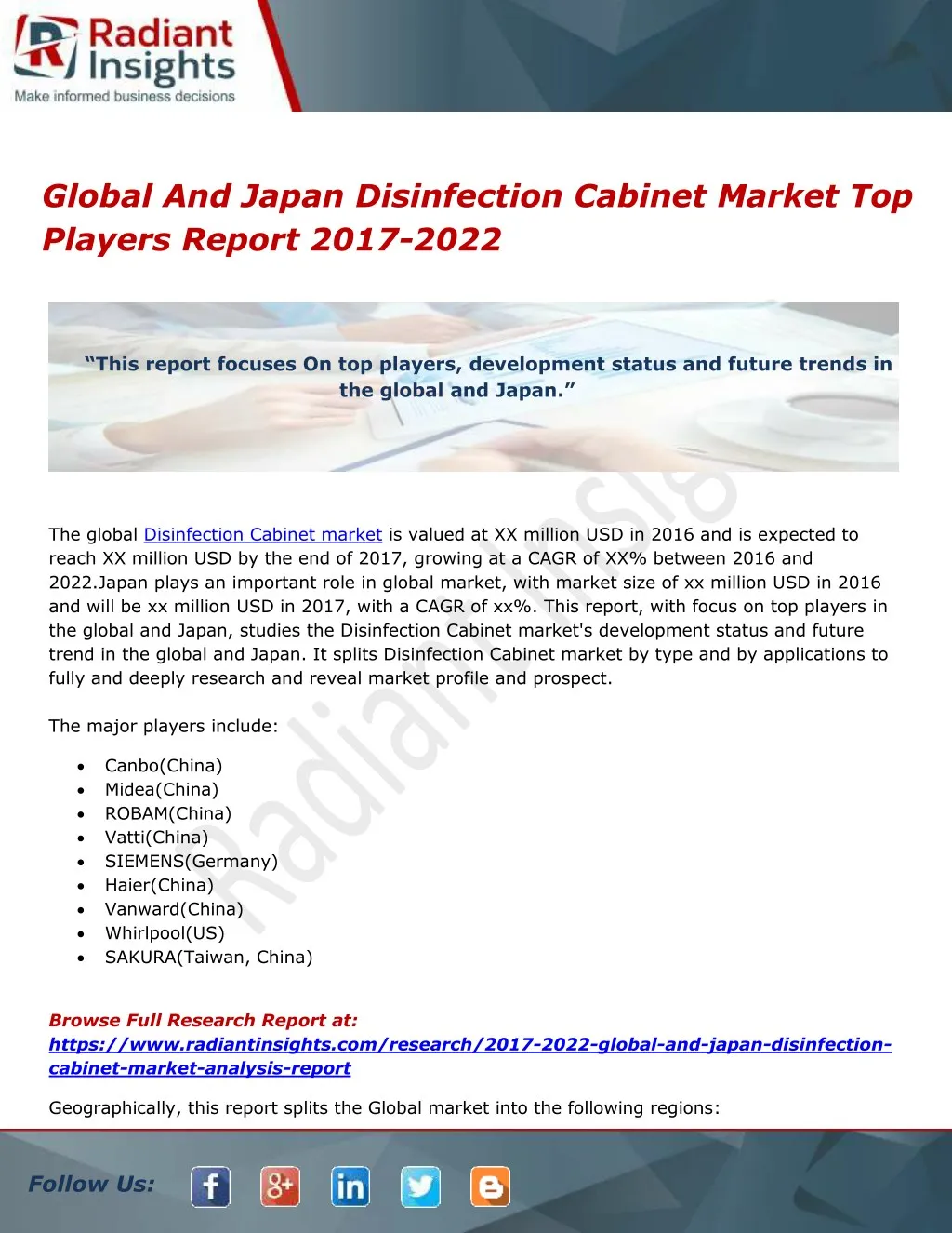 global and japan disinfection cabinet market