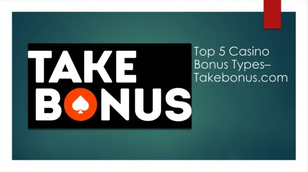 Top 5 Casino Bonus Types