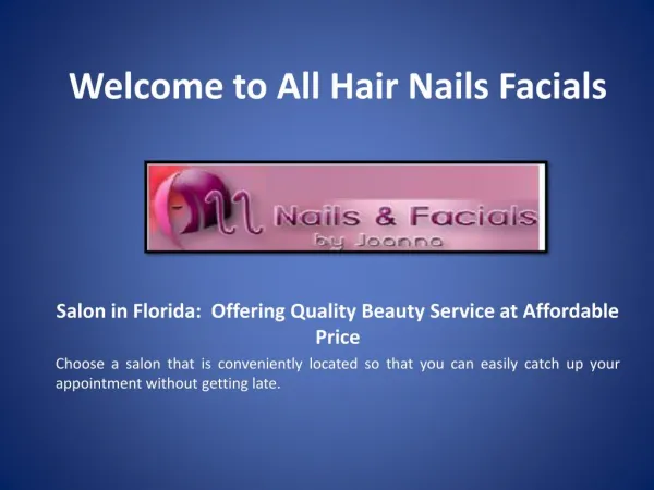 Nails Salon Palm City Florida - Hairnailsfacials.com