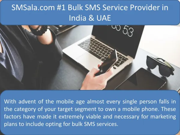SMSala.com #1 Bulk SMS Service Provider in India & UAE