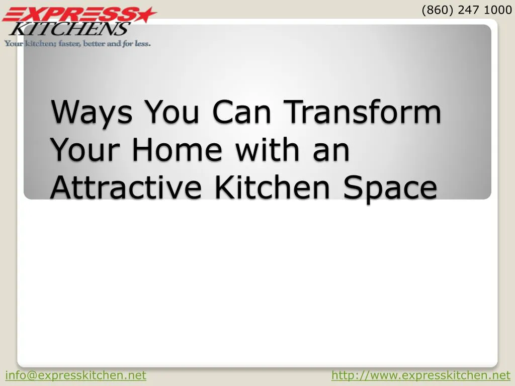 ways you can transform your home with an attractive kitchen space