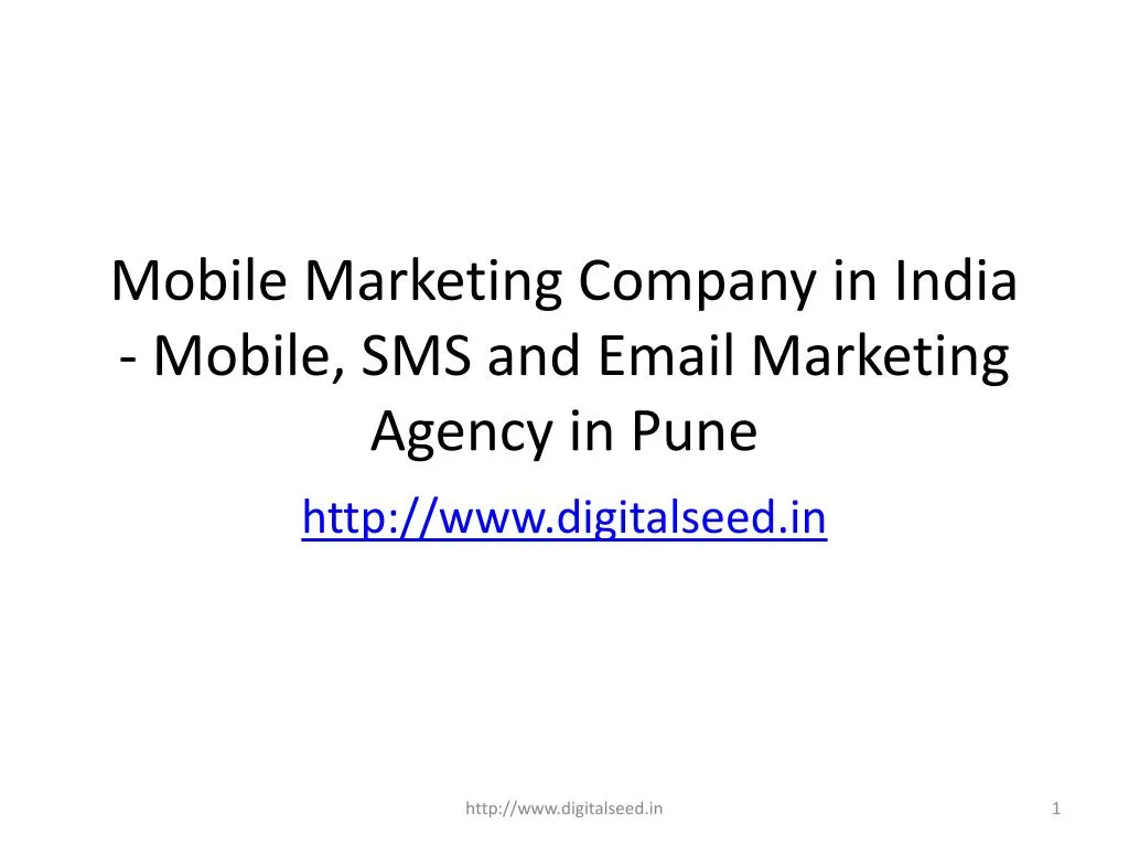 mobile marketing company in india mobile sms and email marketing agency in pune