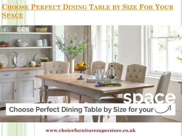 Choose Perfect Dining Table by Size For Your Space