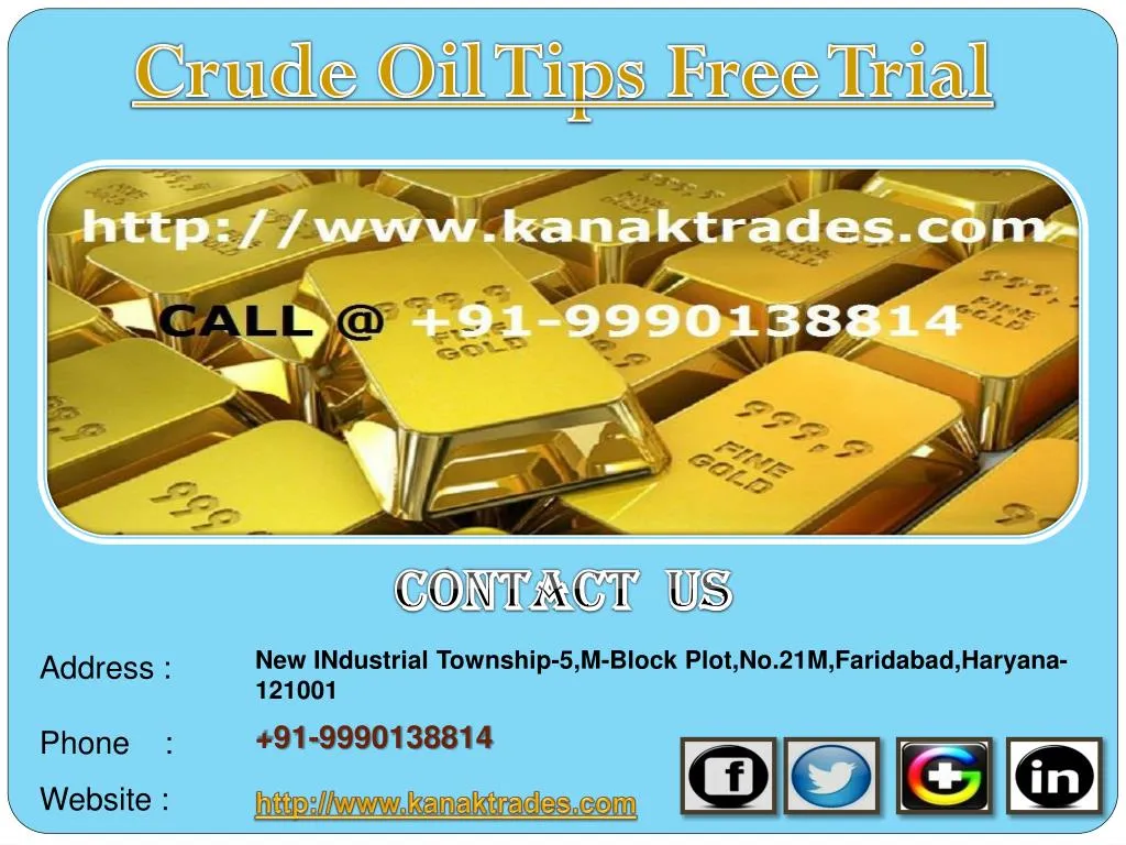crude oil tips free trial