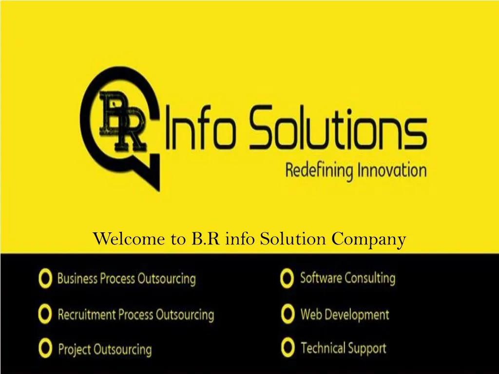 welcome to b r info solution company