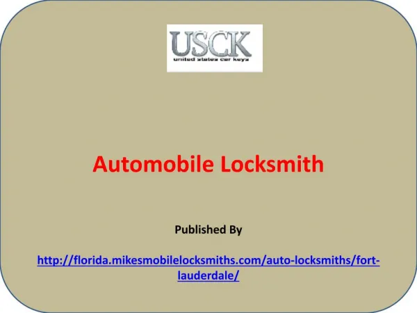 Automobile Locksmith