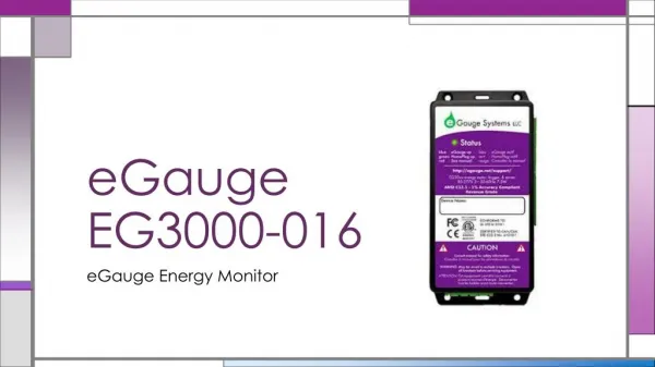 eGauge EG3000-016 Energy Monitoring | eGauge Australia | BCJ Controls