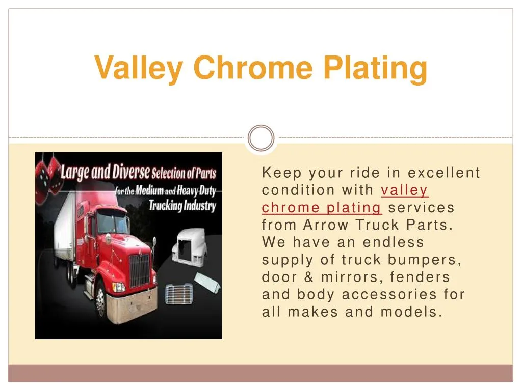 valley chrome plating