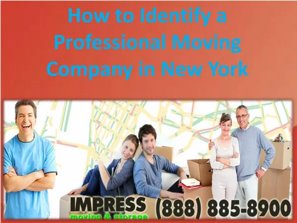 How to Identify a Professional Moving Company in New York