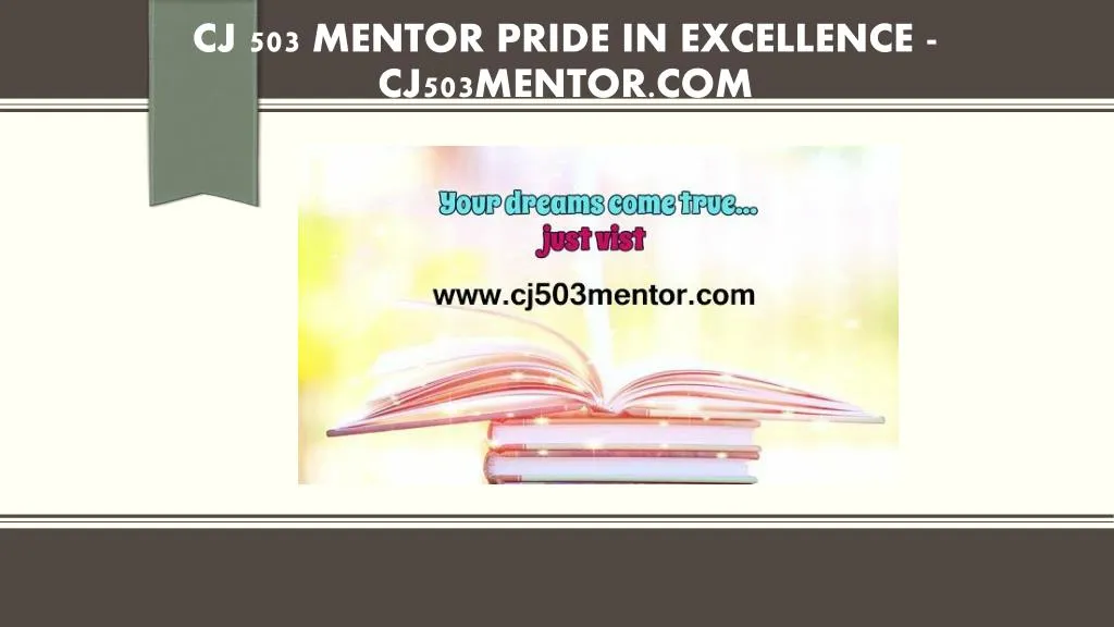cj 503 mentor pride in excellence cj503mentor com