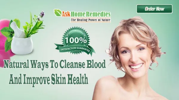 Natural Ways To Cleanse Blood And Improve Skin Health
