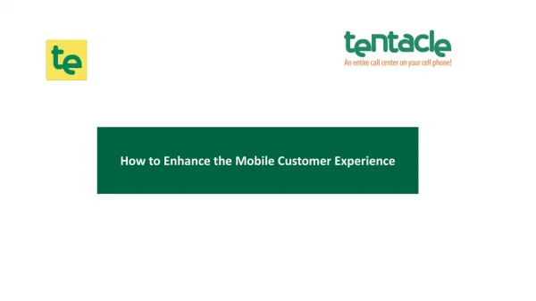 How to improve the Mobile Customer Experience