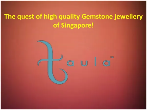 The best Gemstone Singapore ring