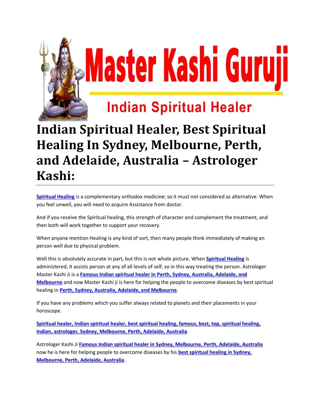 indian spiritual healer best spiritual healing