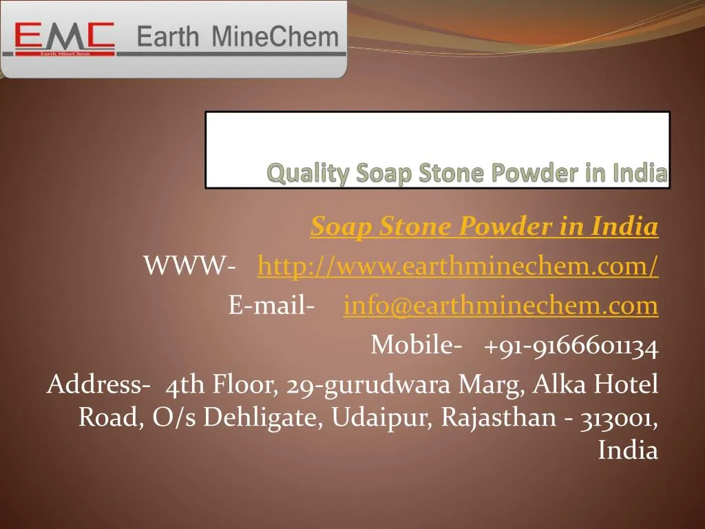 quality soap stone powder in india
