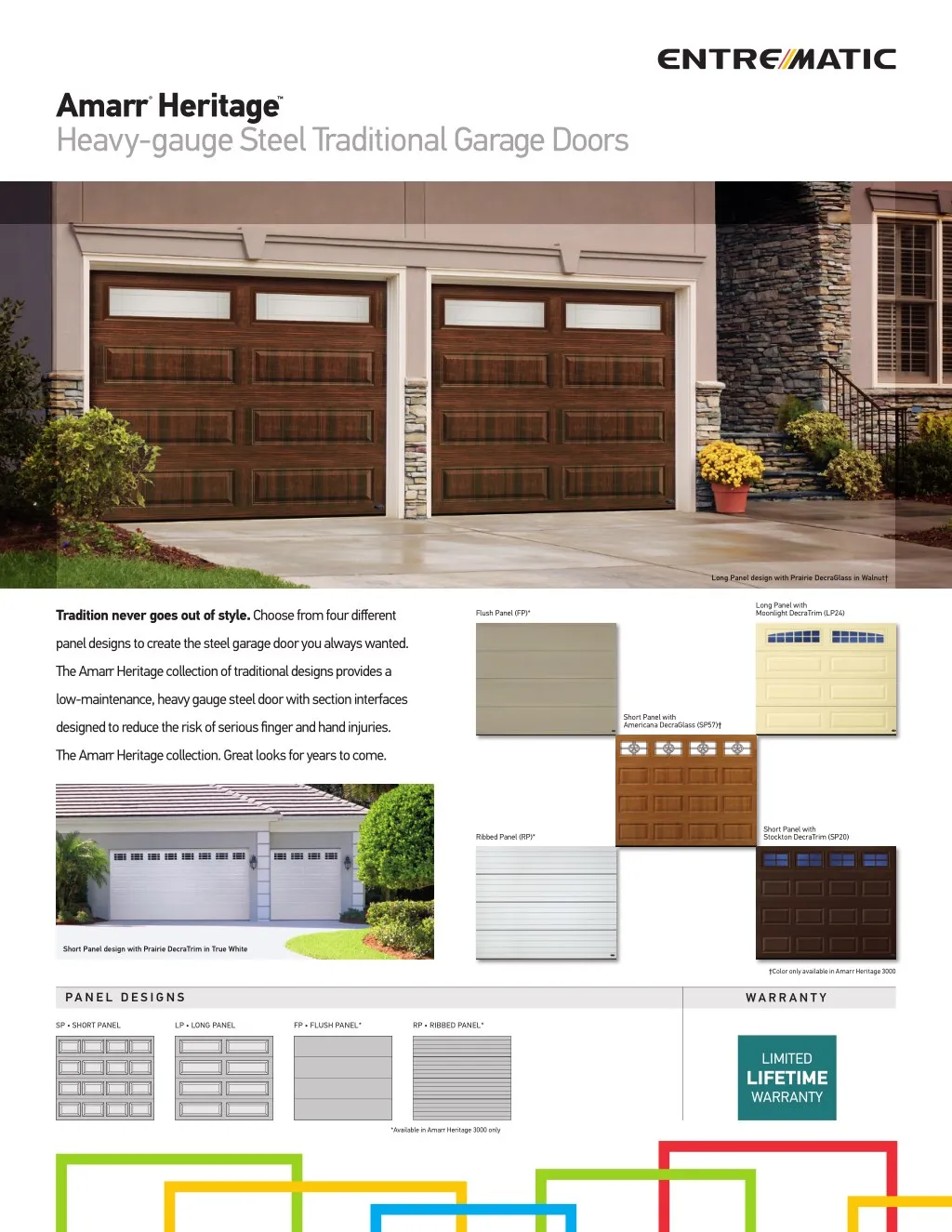 amarr heavy gauge steel traditional garage doors