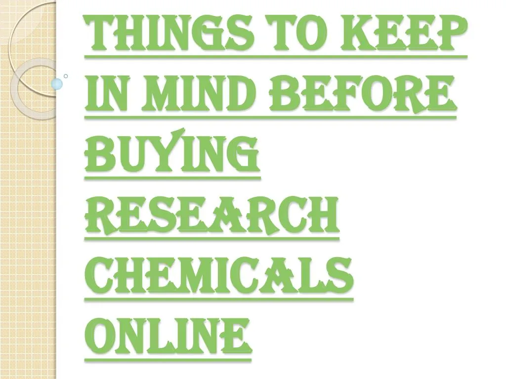 things to keep in mind before buying research chemicals online