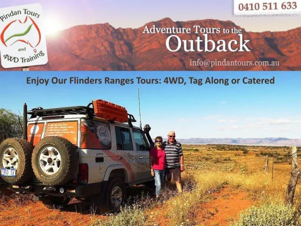 Enjoy Our Flinders Ranges Tours: 4WD, Tag Along or Catered