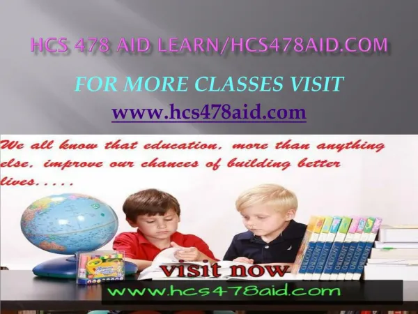 HCS 478 AID Learn/hcs478aid.com