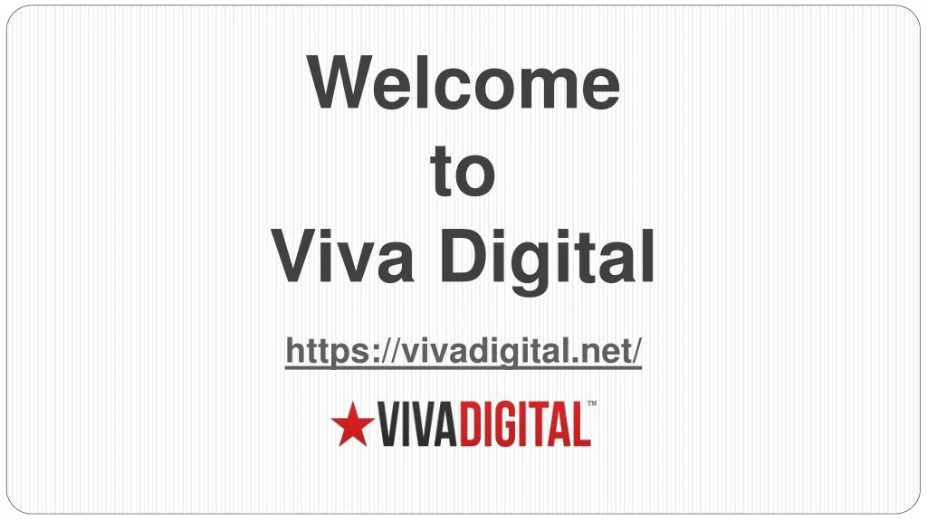 welcome to viva digital