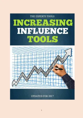 Top Increasing Influence Tools - slide 1
