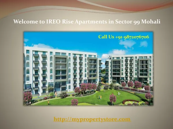 IREO Sector 99 Mohali | Mypropertystore.com