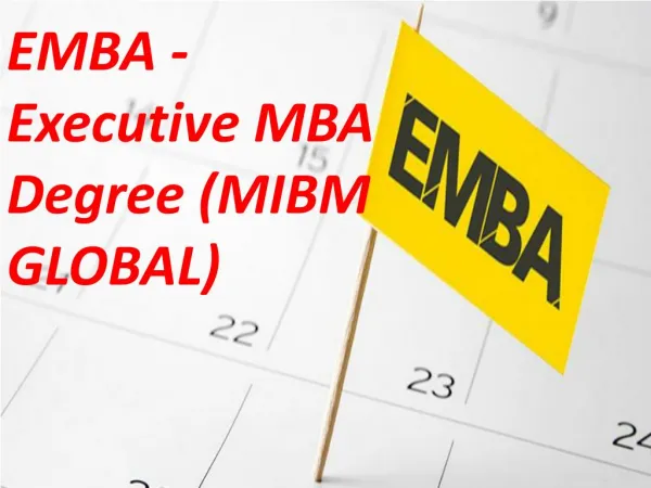 Every association EMBA - Executive MBA Degree