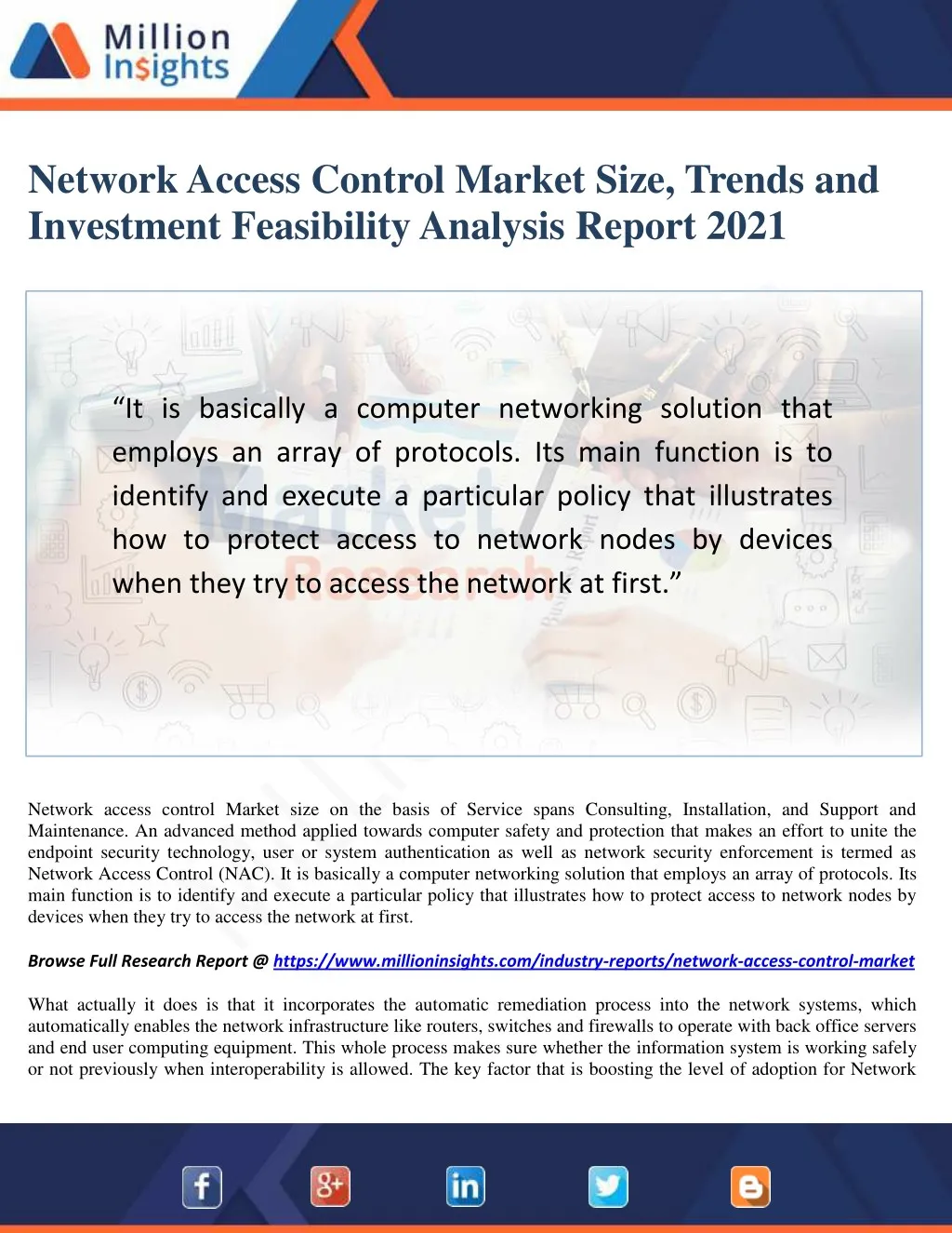 network access control market size trends