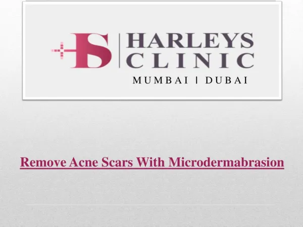 Remove Acne Scars With Microdermabrasion