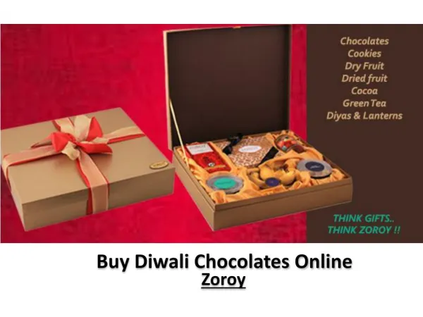 Zoroy - Buy Diwali Chocolates Online in India