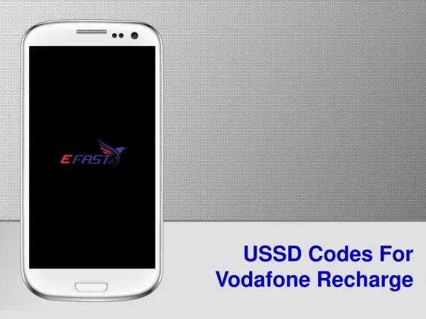 USSD Codes For Vodafone Recharge