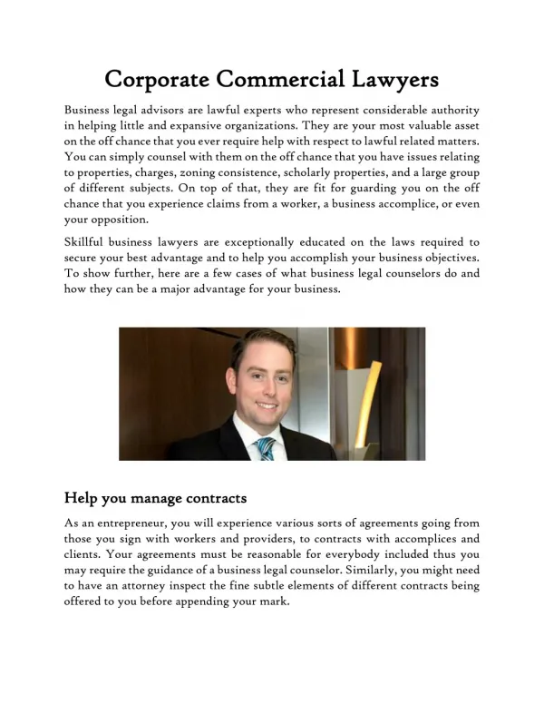 Corporate commercial lawyer vancouver