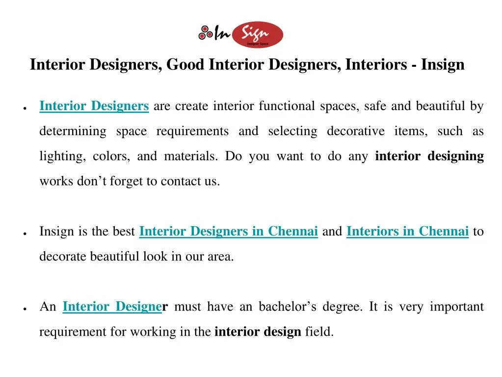 interior designers good interior designers