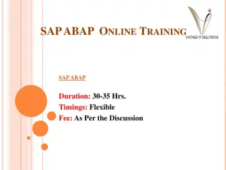 SAP ABAP Training Online | SAP ABAP Training in Pune - slide 1