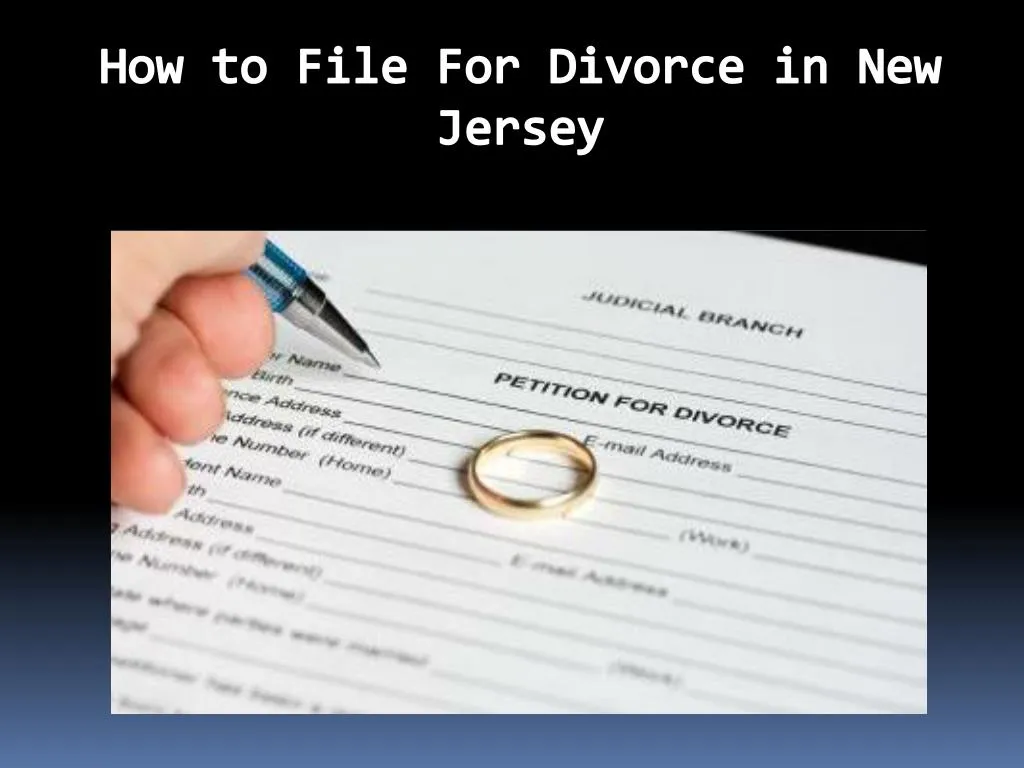 how to file for divorce in new jersey