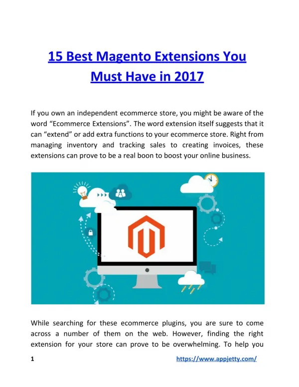 15 Best Magento Extensions You Must Have in 2017