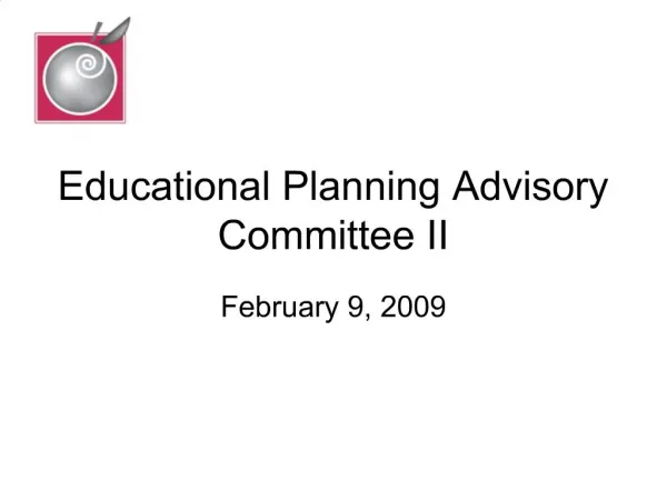Educational Planning Advisory Committee II